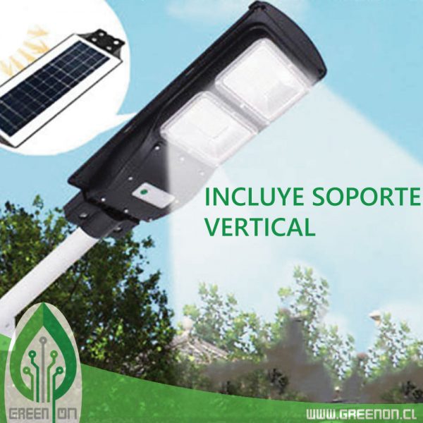 FOCO SOLAR EXTERIOR 60W + COLUMNA VERTICAL - Image 4