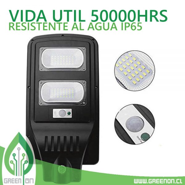 FOCO SOLAR EXTERIOR 60W + COLUMNA VERTICAL - Image 5