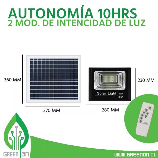 FOCO 60W + PANEL SOLAR - Image 3